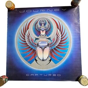 Journey Captured Vintage 1981 Promo Album Poster 36x36 CBS Records Rock Original